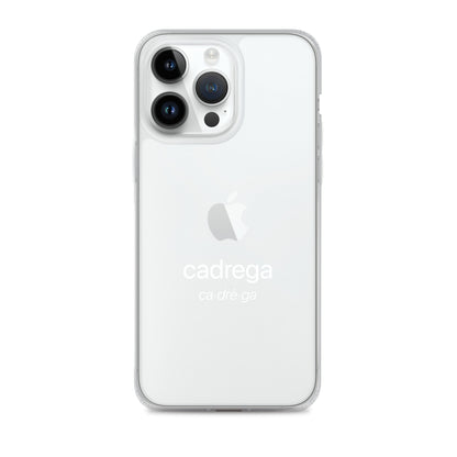 Cover iPhone Cadrega scritta bianca