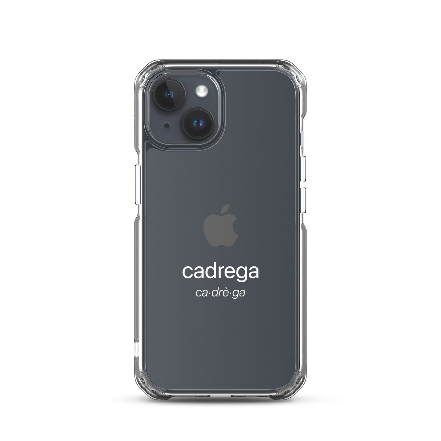 Cover iPhone Cadrega scritta bianca