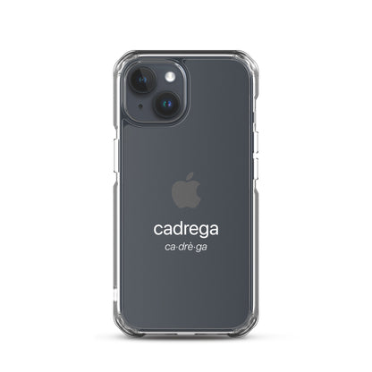 Cover iPhone Cadrega scritta bianca