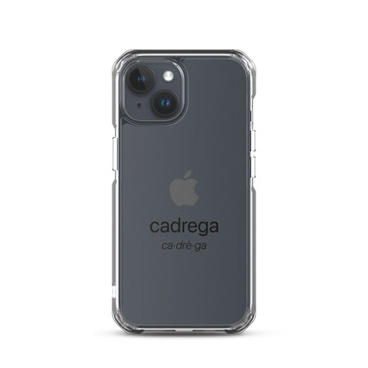 Cover iPhone Cadrega scritta nera