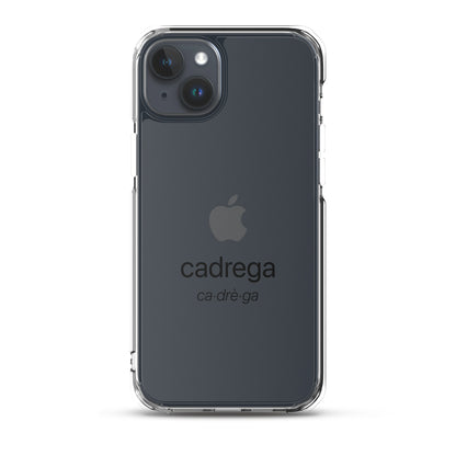 Cover iPhone Cadrega scritta nera