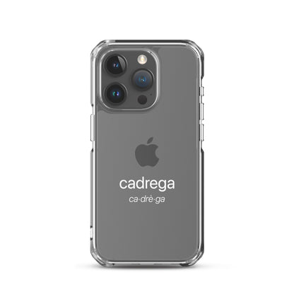 Cover iPhone Cadrega scritta bianca