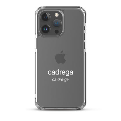 Cover iPhone Cadrega scritta bianca