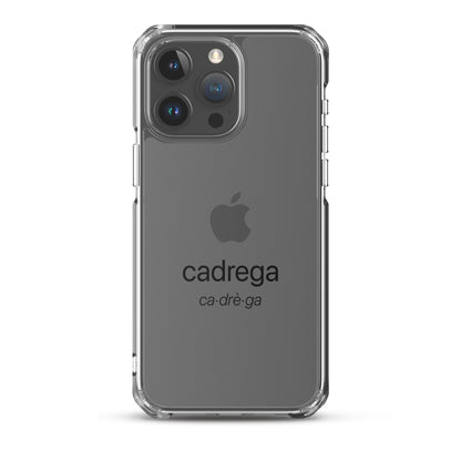 Cover iPhone Cadrega scritta nera