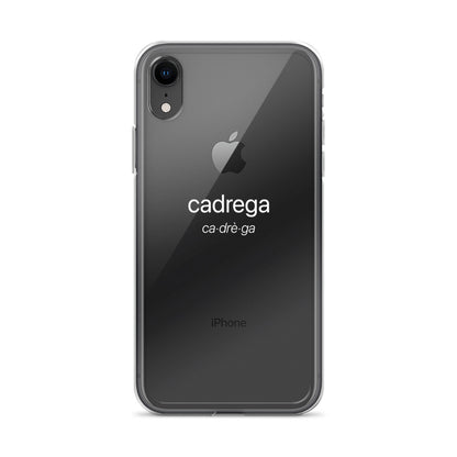 Cover iPhone Cadrega scritta bianca