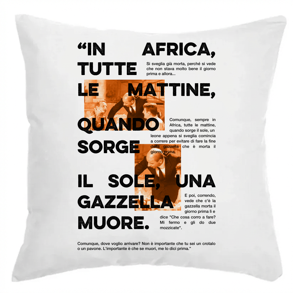 Cuscino LEONE E GAZZELLA (nuova collezione)