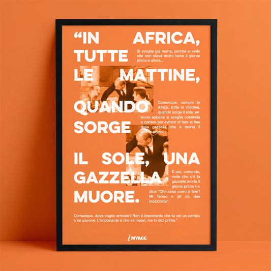 Poster - LEONE E GAZZELLA