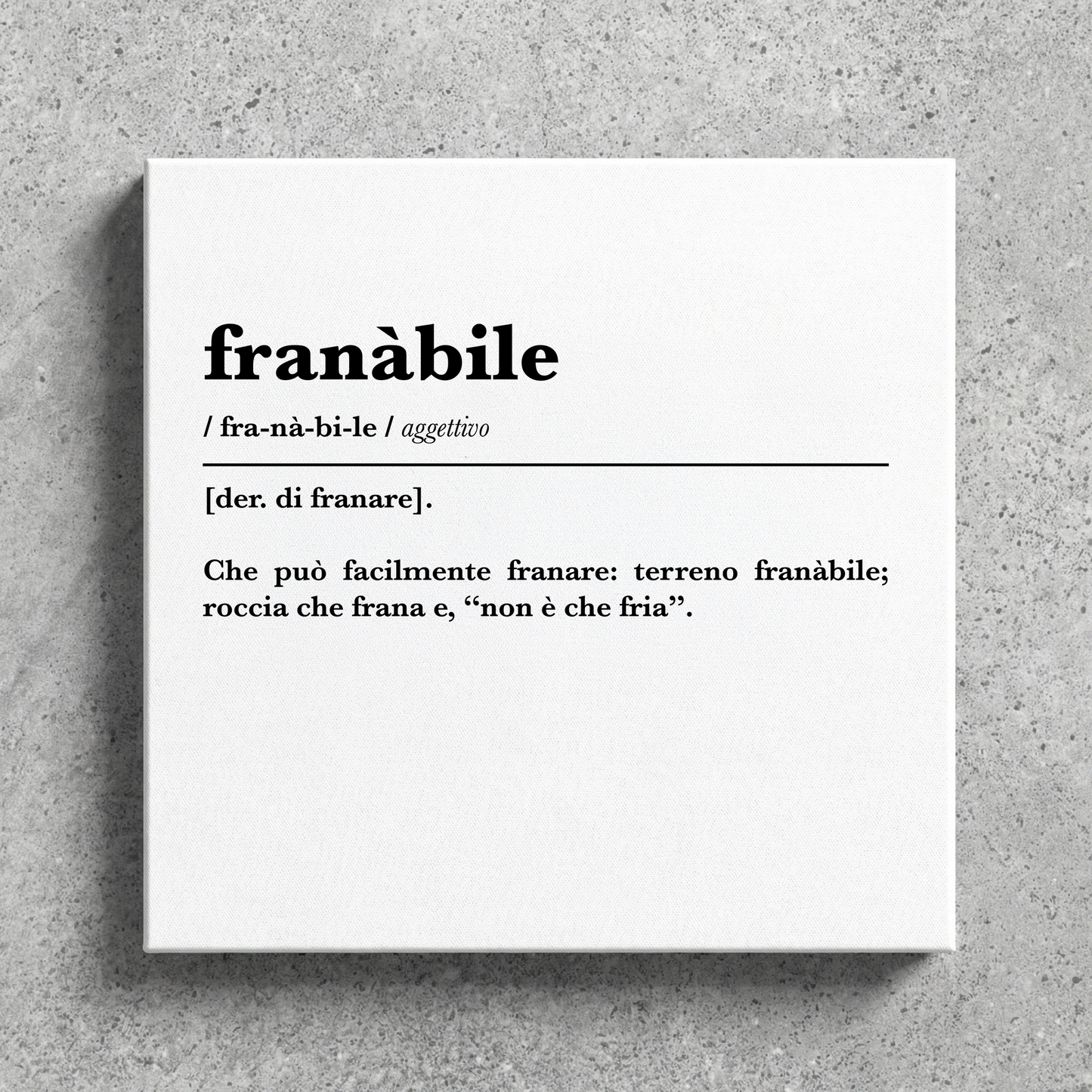 Canvas - FRANABILE