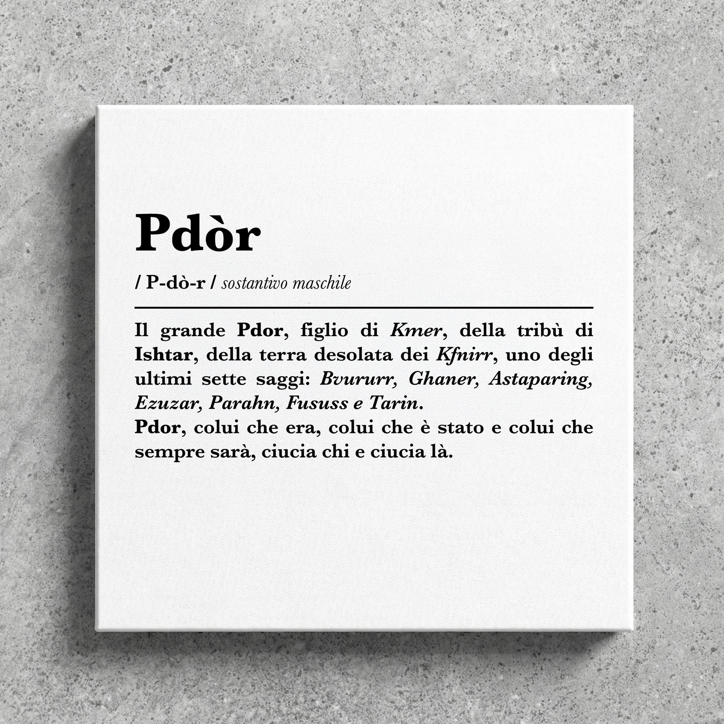 Canvas - PDOR