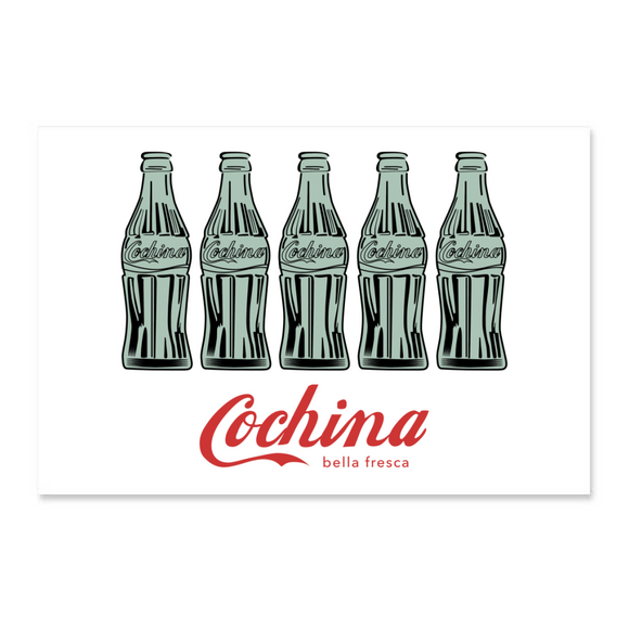 Poster 45x30 bottiglia Cochina