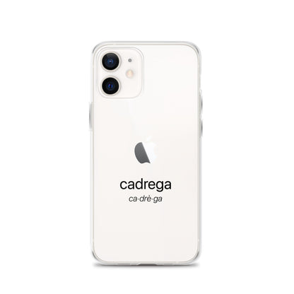 Cover Iphone 11/12 Cadrega scritta nera
