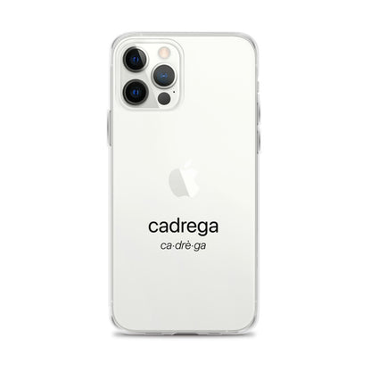 Cover Iphone 11/12 Cadrega scritta nera
