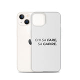 Cover iPhone Chi sa fare, sa capire