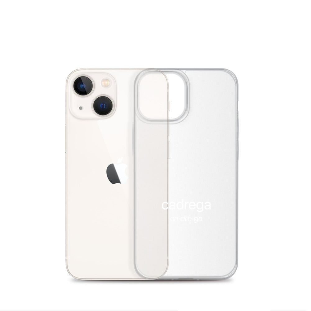 Cover iPhone Cadrega scritta bianca