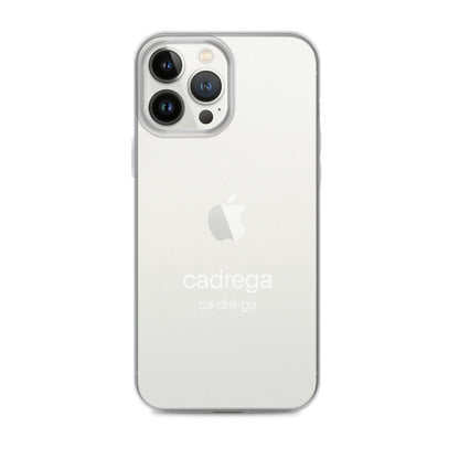 Cover iPhone Cadrega scritta bianca
