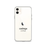 Cover Iphone 11/12 Cadrega scritta nera