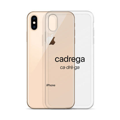 Cover iPhone Cadrega scritta nera