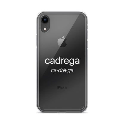 Cover IPhone Cadrega scritta bianca