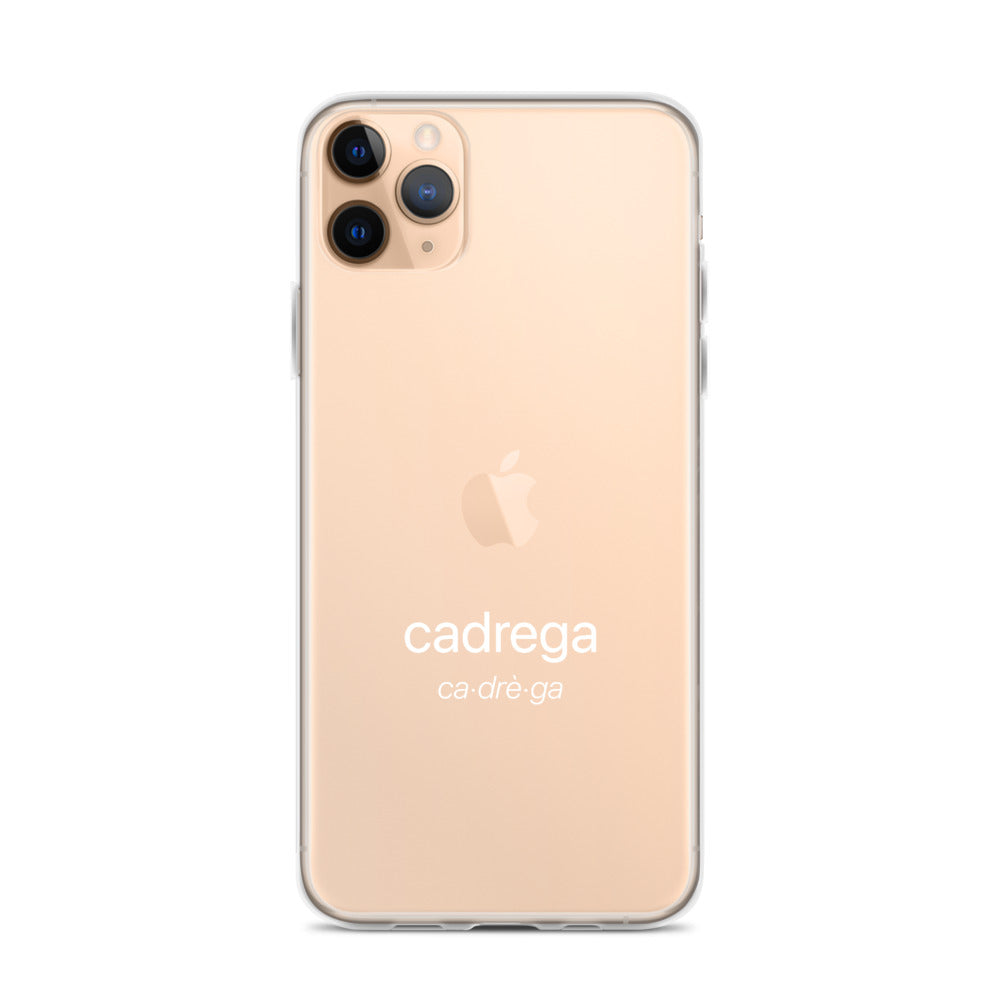 Cover Iphone 11/12 Cadrega scritta bianca