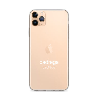 Cover Iphone 11/12 Cadrega scritta bianca