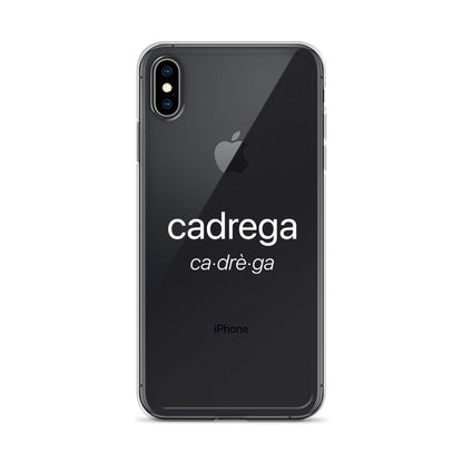 Cover IPhone Cadrega scritta bianca