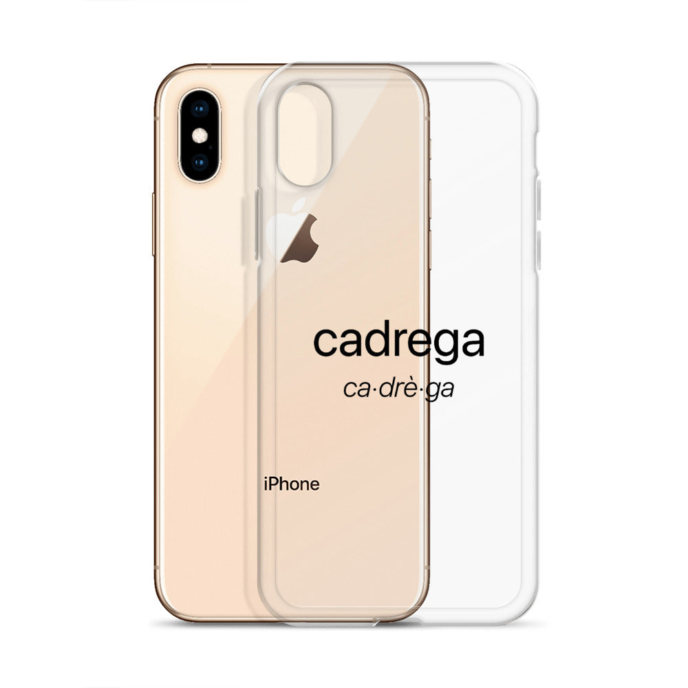 Cover iPhone Cadrega scritta nera