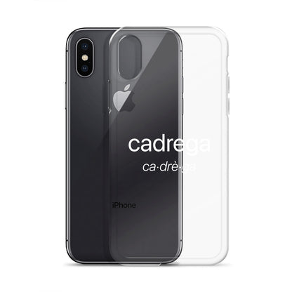 Cover IPhone Cadrega scritta bianca