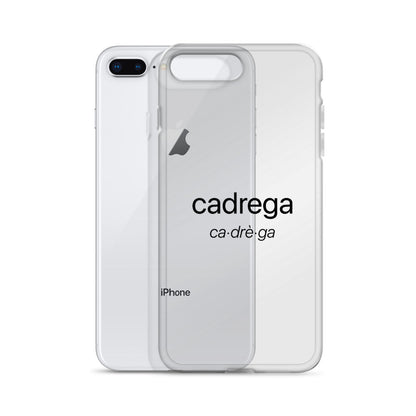 Cover iPhone Cadrega scritta nera