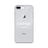 Cover IPhone (7/8/X/XR/XS) Cadrega scritta bianca