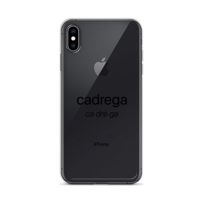 Cover iPhone Cadrega scritta nera