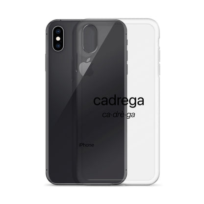 Cover iPhone Cadrega scritta nera