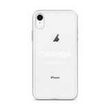 Cover IPhone (7/8/X/XR/XS) Cadrega scritta bianca