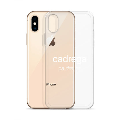 Cover IPhone Cadrega scritta bianca