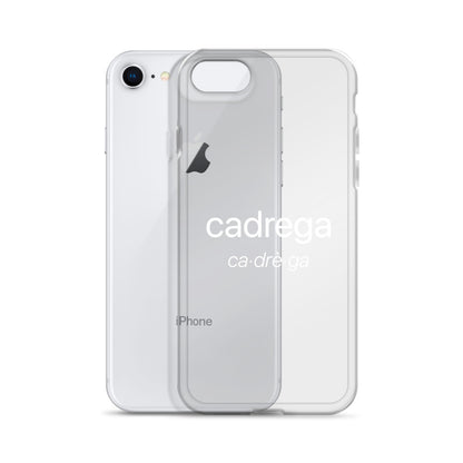 Cover IPhone Cadrega scritta bianca