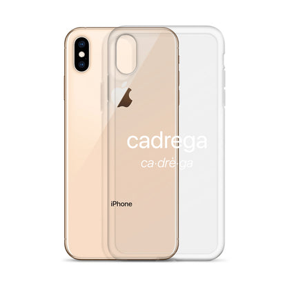 Cover IPhone Cadrega scritta bianca