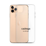 Cover Iphone 11/12 Cadrega scritta nera