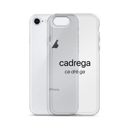 Cover iPhone Cadrega scritta nera